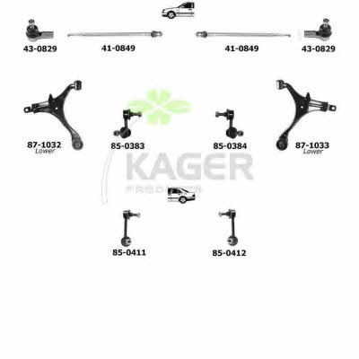 Kager 80-0531 Wheel suspension 800531