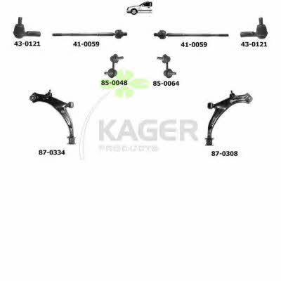  80-0545 Wheel suspension 800545