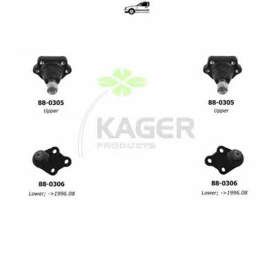Kager 80-0565 Wheel suspension 800565