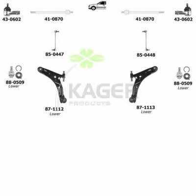 Kager 80-0586 Wheel suspension 800586