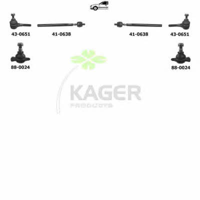 Kager 80-0638 Wheel suspension 800638