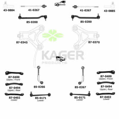  80-0643 Wheel suspension 800643