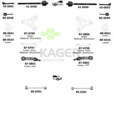  80-0648 Wheel suspension 800648