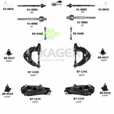 Kager 80-0657 Wheel suspension 800657