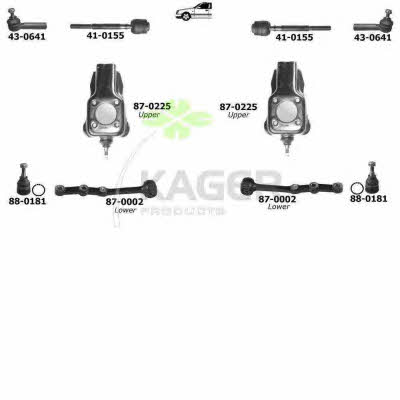 Kager 80-0682 Wheel suspension 800682