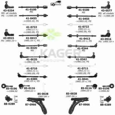 Kager 80-0688 Wheel suspension 800688