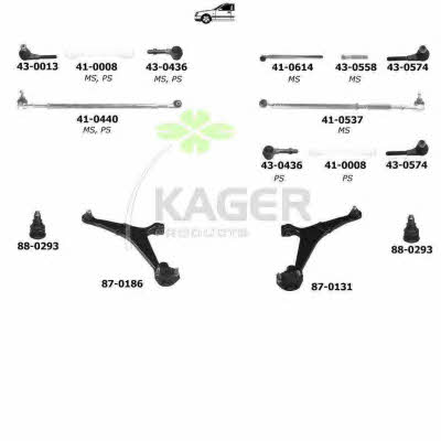 Kager 80-0743 Wheel suspension 800743