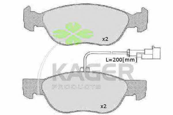 Kager 35-0007 Brake Pad Set, disc brake 350007