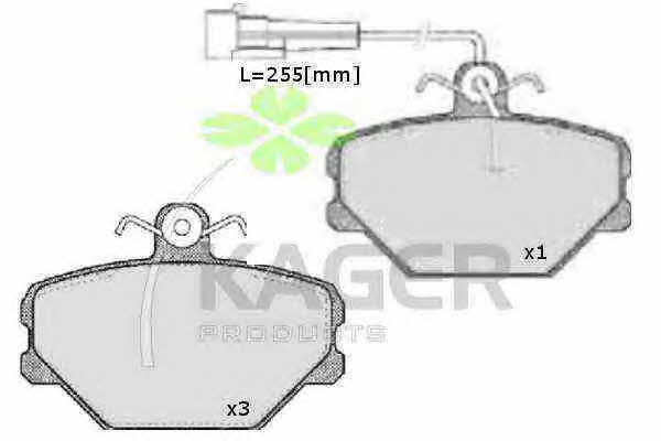 Kager 35-0012 Brake Pad Set, disc brake 350012