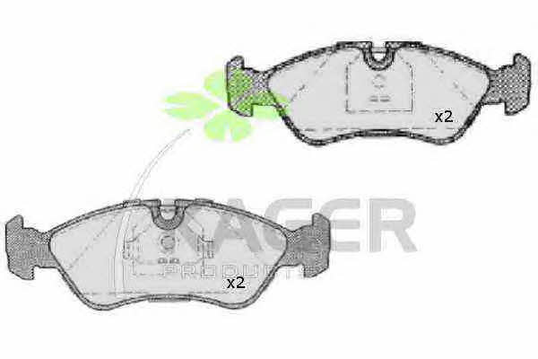 Kager 35-0020 Brake Pad Set, disc brake 350020
