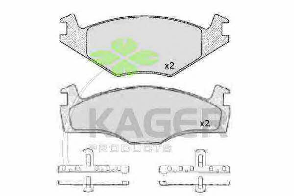 Kager 35-0023 Brake Pad Set, disc brake 350023