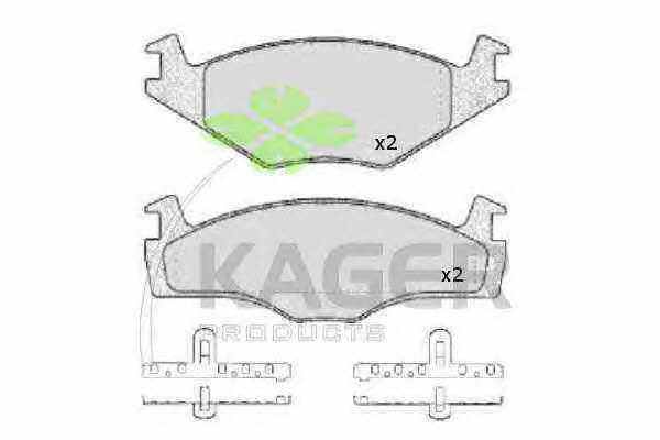 Kager 35-0032 Brake Pad Set, disc brake 350032