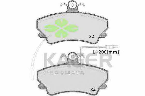 Kager 35-0036 Brake Pad Set, disc brake 350036