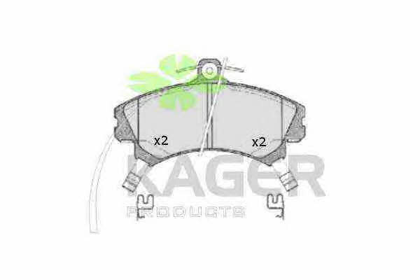 Kager 35-0050 Brake Pad Set, disc brake 350050