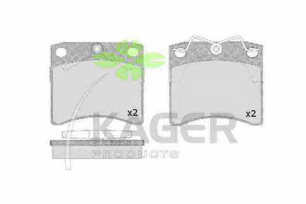 Kager 35-0063 Brake Pad Set, disc brake 350063