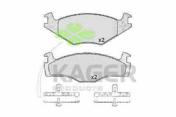 Kager 35-0072 Brake Pad Set, disc brake 350072