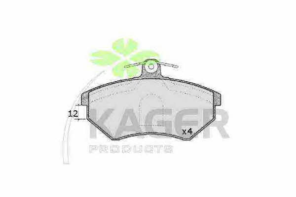 Kager 35-0117 Brake Pad Set, disc brake 350117