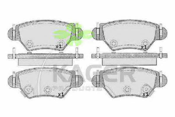 Kager 35-0126 Brake Pad Set, disc brake 350126