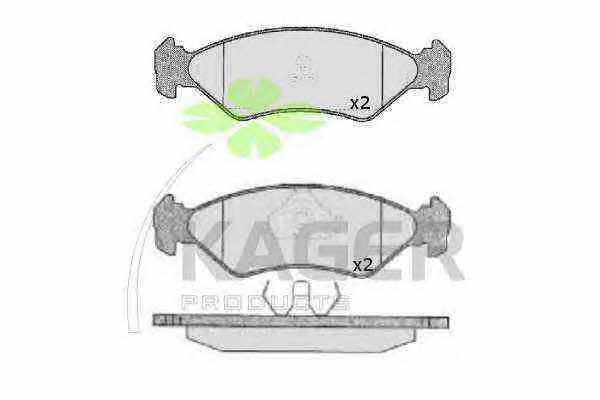 Kager 35-0136 Brake Pad Set, disc brake 350136