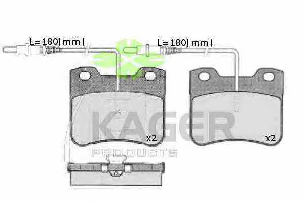 Kager 35-0170 Brake Pad Set, disc brake 350170