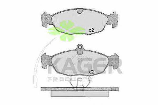 Kager 35-0171 Brake Pad Set, disc brake 350171