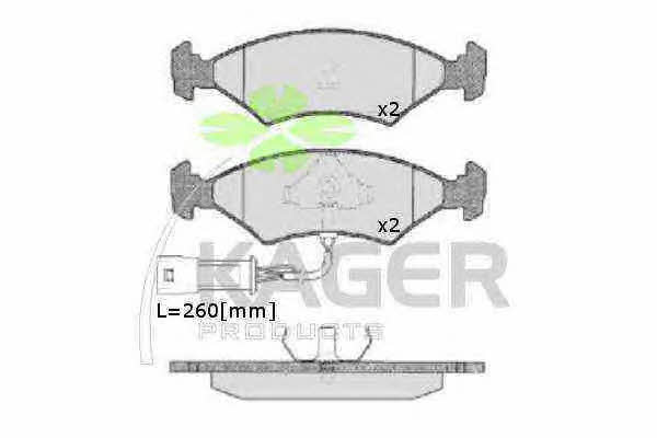 Kager 35-0181 Brake Pad Set, disc brake 350181