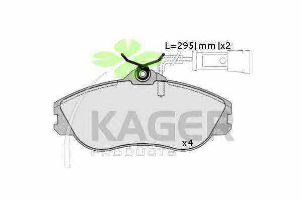 Kager 35-0197 Brake Pad Set, disc brake 350197