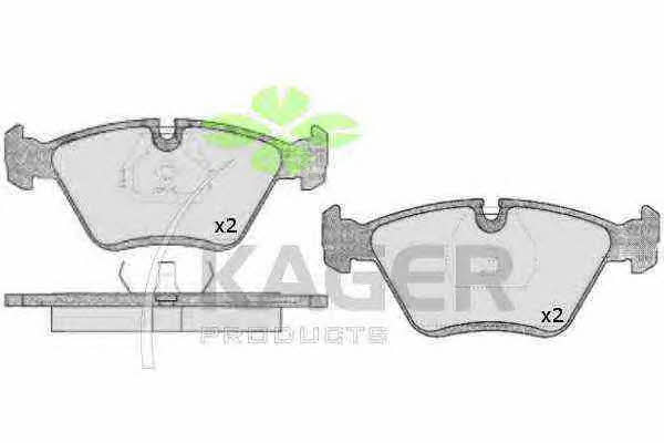 Kager 35-0203 Brake Pad Set, disc brake 350203