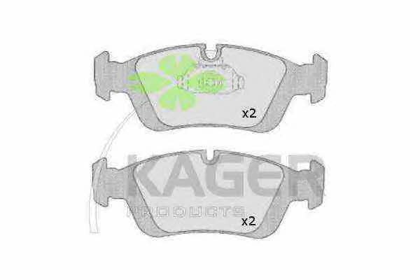 Kager 35-0208 Brake Pad Set, disc brake 350208
