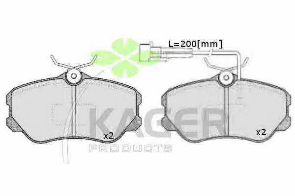 Kager 35-0212 Brake Pad Set, disc brake 350212