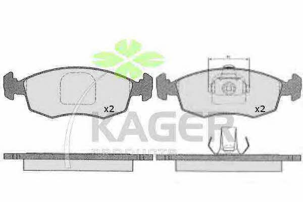 Kager 35-0232 Brake Pad Set, disc brake 350232