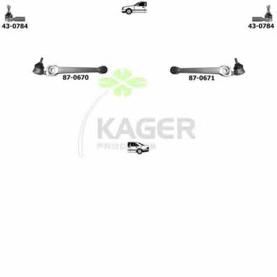 Kager 80-0769 Wheel suspension 800769