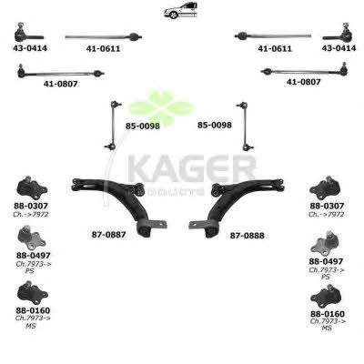  80-0783 Wheel suspension 800783