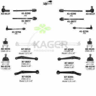 Kager 80-0787 Wheel suspension 800787