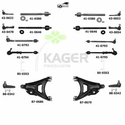 Kager 80-0795 Wheel suspension 800795