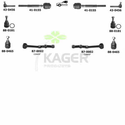 Kager 80-0803 Wheel suspension 800803