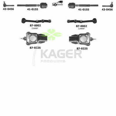 Kager 80-0804 Wheel suspension 800804