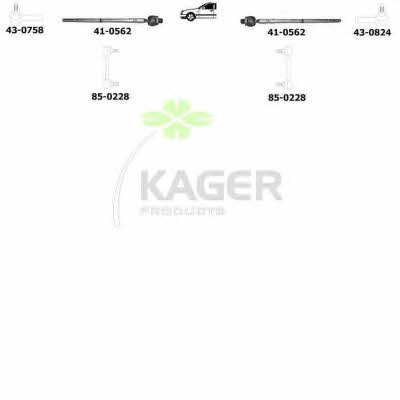 Kager 80-0818 Wheel suspension 800818