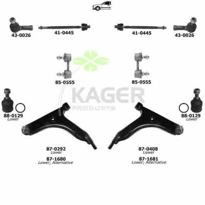 Kager 80-0857 Wheel suspension 800857
