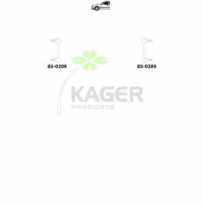 Kager 80-0860 Wheel suspension 800860