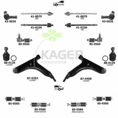 Kager 80-0869 Wheel suspension 800869