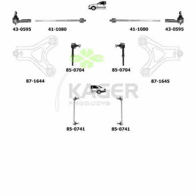Kager 80-1002 Wheel suspension 801002