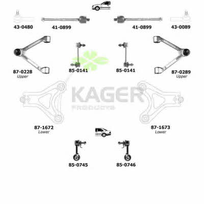 Kager 80-1032 Wheel suspension 801032