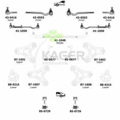  80-1045 Wheel suspension 801045