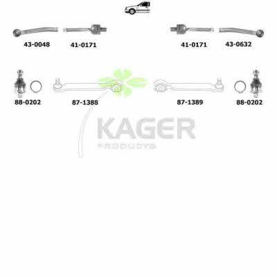 Kager 80-1065 Wheel suspension 801065