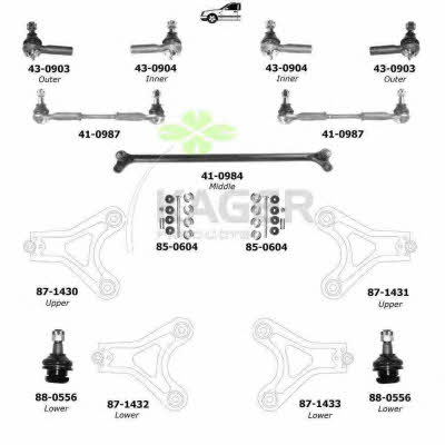  80-1105 Wheel suspension 801105