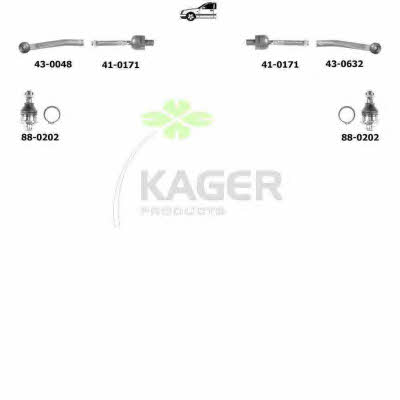 Kager 80-1127 Wheel suspension 801127