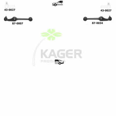 Kager 80-1136 Wheel suspension 801136