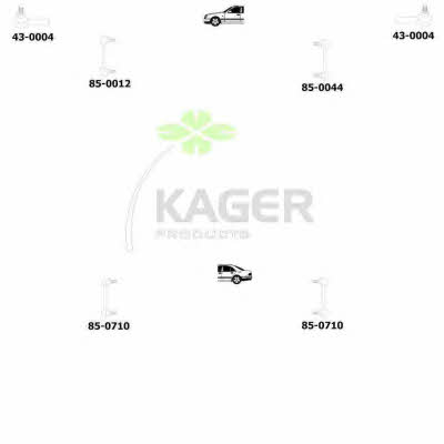Kager 80-1153 Wheel suspension 801153
