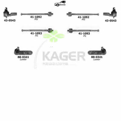 Kager 80-1175 Wheel suspension 801175